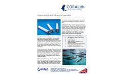 Mantec - Model CORALith - Ceramic Micro-Bubble Diffusers for Aquaculture  - Brochure
