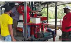 Maize Corn Silage Beet Pulp DMR COMPACT 50 Vacuum Press Hot Seal - Video
