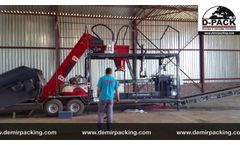 Maize Corn Silage Beet Pulp Tmr DMR Compact Vacuum Silage Bagging Machine - Video