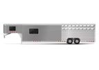 Cimarron Lonestar - Model LS32G-8W-MT-10LQ - Living Quarters Mid Tack Livestock Trailer