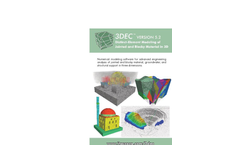 3DEC - Version 7.0 - Distinct-Element Modeling of Jointed and Blocky Material in 3D - Brochure