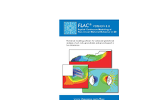 FLAC - Version 8.1 - Explicit Continuum Modeling of Non-linear Material Behavior in 2D - Brochure