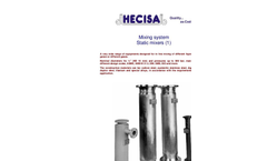 Model 1 - Static Mixers Brochure