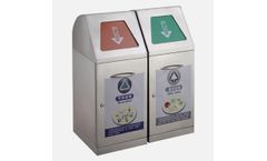 Gomate - Model GMT-202 - Stainless Steel Segregated Litter Bin