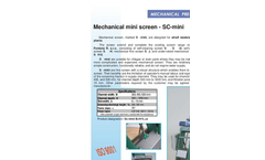 Fontana - Model SCE - Mechanical Screens - Brochure