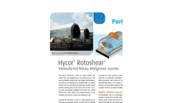 Rotoshear Internally Fed Rotating Wedgewire Drum Screen Brochure