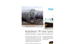 Rotoshear - Model PF - Internally Fed Rotating Perforated Plate Drum Screen Brochure