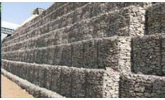 Geogrid for Tailed Gabions