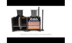 Septic tank upgrade non electric sewage treatment plant by ClearFox® EN12566-3 - Video
