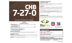 Bio-Gro - Model CHB 7-27-0 - Calcium & Micronutrient Compatible Liquid Phosphate Fertilizers Brochure