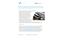 Verifying Temperatures on an Appliance Testing Wall - Application Note