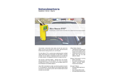 Intoximeters - Model Alco-Sensor IV - Handheld Breath Alcohol Tester with Memory - Brochure