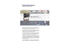 Intoximeters - Model Alco-Sensor IV - Handheld Breath Alcohol Tester - Brochure