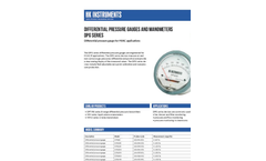HK Instruments - Model DPG - Standard Pressure Gauge Brochure