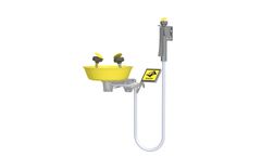 Krusman - Model 3867-00 - Wall Mounted Stainless Steel Eye and Facewash