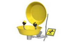 Krusman - Model 3868-00 - Wall Mounted Stainless Steel Eyewash