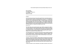 Environmental Projects for the Pulp and Paper Industry in the U.S.A. - Technical Paper