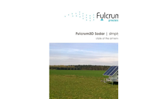 Fulcrum3D - Model Sodar F3D - Robust and Portable Unit Brochure