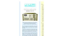 J.U.M. - Model VE572 - Sequencing 2-Channel, Heated Total Hydrocarbon Analyzer - Brochure
