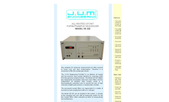 J.U.M. - Model VE 222 - All Heated 2-Point Prefilter /Sample Sequencer - Brochure