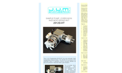 J.U.M. - Model 2812D-HT - Compact, High Temperature Sample Pump - Brochure