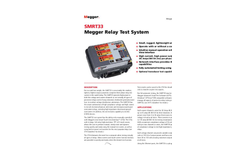 Megger - Model SMRT1, SMRT 1D and SMRT 1B - Single-Phase Relay Test Systems - Brochure