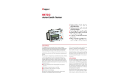 Megger - Model TRAX - Multifunction Transformer and Substation Test System - Brochure
