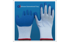 AIC - 2 Threads Polycotton Latex Gloves