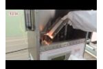 45 Degree Flammability Tester, Flammability Chamber Video