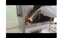45 Degree Flammability Tester, Flammability Chamber Video