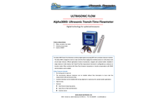 Delta Phase - Model Alpha3000 - Ultrasonic Transit-Time Flowmeter - Datasheet