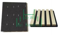 Hui Acoustics - Acoustic Slat Wood Panels Wood Look Slat Wall System Slatted Polyester Ceiling Tile