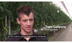 Oreon Grow Light at Tomeco Hortipower in Belgium - Tomato grower Tom Lef??vre - Video