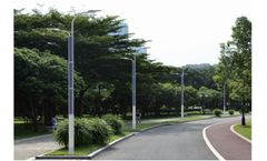 Newlight - Model 2FSG02O - Solar Steet Light with Flexible Solar Panel Wrap on Pole