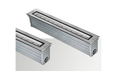Leled - Model LE-MDL-12 - 18W Outdoor Linear Inground LED Uplighting