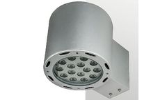 Leled - Model LE-WLR180X - Up And Down Exterior Round LED Wall Lights for Outdoor Building Facade