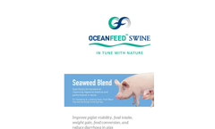 Ocean Harvest - Model OceanFeed - Seaweed Ingredient for Swine - Brochure