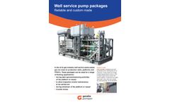 Geveke - Well Service Pump Packages System  - Brochure