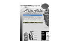 Misco - Model PA201 - Dual Scale Digital Brix Refractometer Brochure