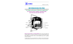 Hydrex - Model HP - Pressure Filter - Brochure