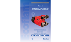 Ecoflam - Model BLU - 270 to 17000 kW - Monoblock Gas Burners Brochure