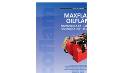 Maxflam - Model 68 to 17000 kW - Monoblock Burners Brochure
