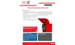 Raptor Gate - Model 56703 - Heavy Duty High Speed Abort Gate- Brochure