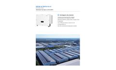 Sofar - Model 40-75KTLX-G4-LV - PV Inverter - Brochure