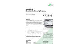 SINEAX - Model F534 - Transducer for Measuring Frequency - Datasheet