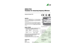 SINEAX - Model F535 - Transducer for Measuring Frequency Difference - Datasheet
