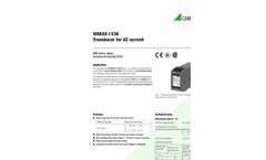 SINEAX - Model I538 - Transducer for AC Current - Datasheet