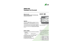 SINEAX - Model I552 - Transducer for AC Current - Datasheet