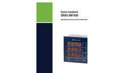 SIRAX - Model BM1400 - High Voltage DC Measuring System - Operating Instructions