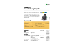 KINAX WT707 Transmitter for Angular Position - Data Sheet